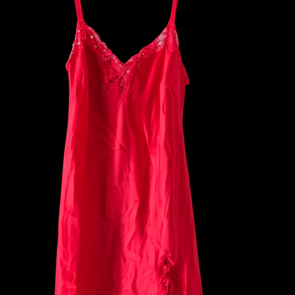 Victoria's Secret Red Lace Chemise